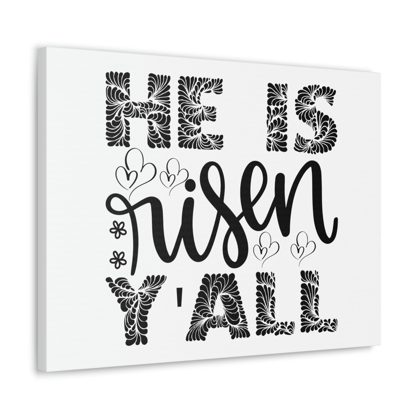 Scripture Walls He Is Risen Y'all Matthew 28:6 Christian Wall Art Print Ready to Hang Unframed-Express Your Love Gifts