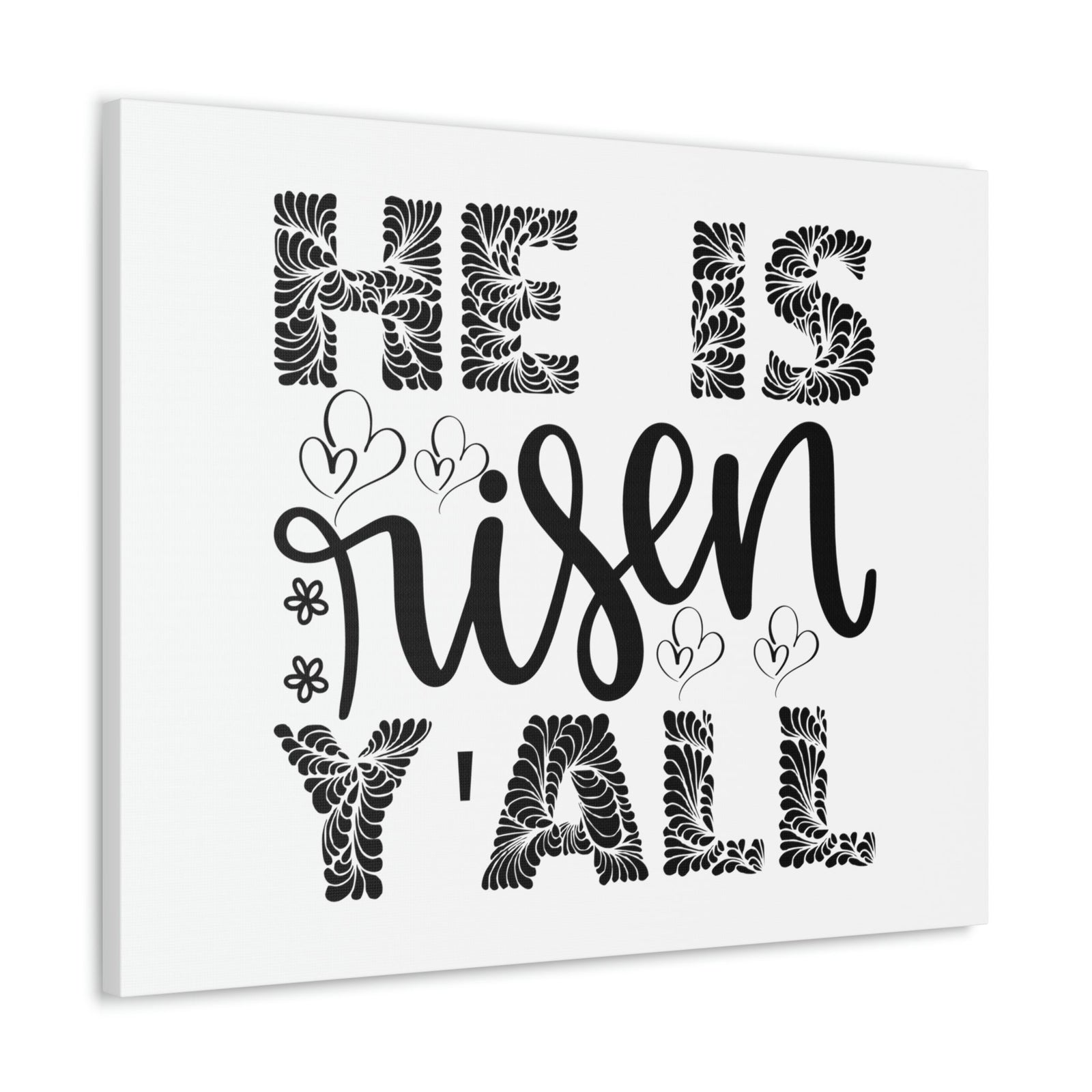 Scripture Walls He Is Risen Y'all Matthew 28:6 Christian Wall Art Print Ready to Hang Unframed-Express Your Love Gifts