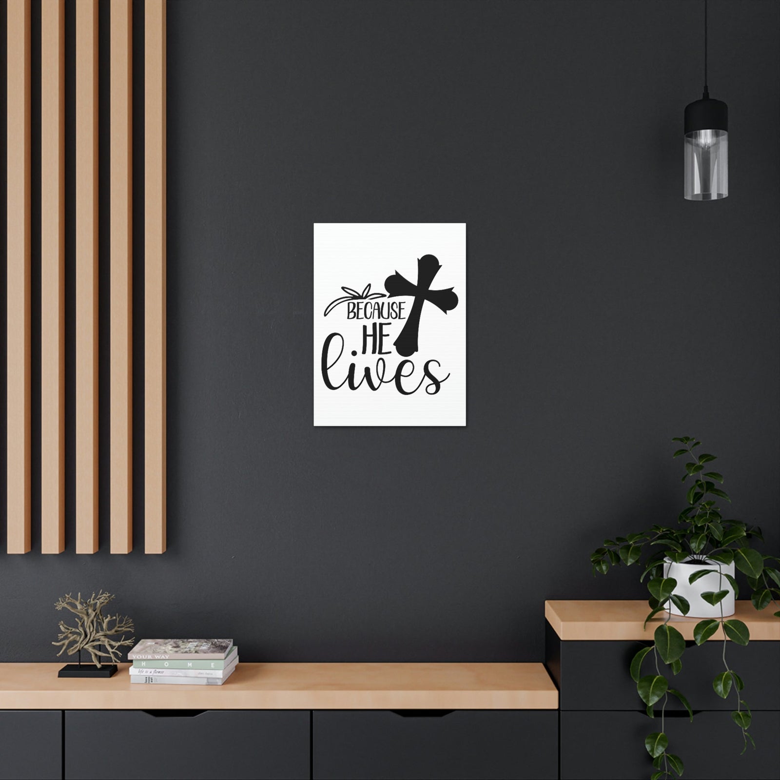 Scripture Walls He Lives John 14:19 Christian Wall Art Print Ready to Hang Unframed-Express Your Love Gifts