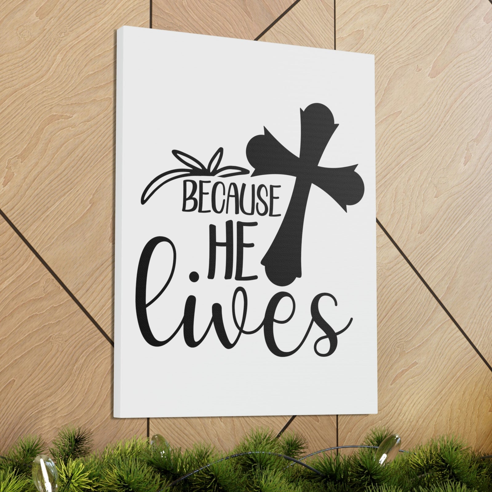 Scripture Walls He Lives John 14:19 Christian Wall Art Print Ready to Hang Unframed-Express Your Love Gifts