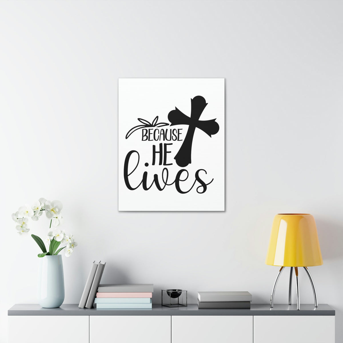 Scripture Walls He Lives John 14:19 Christian Wall Art Print Ready to Hang Unframed-Express Your Love Gifts