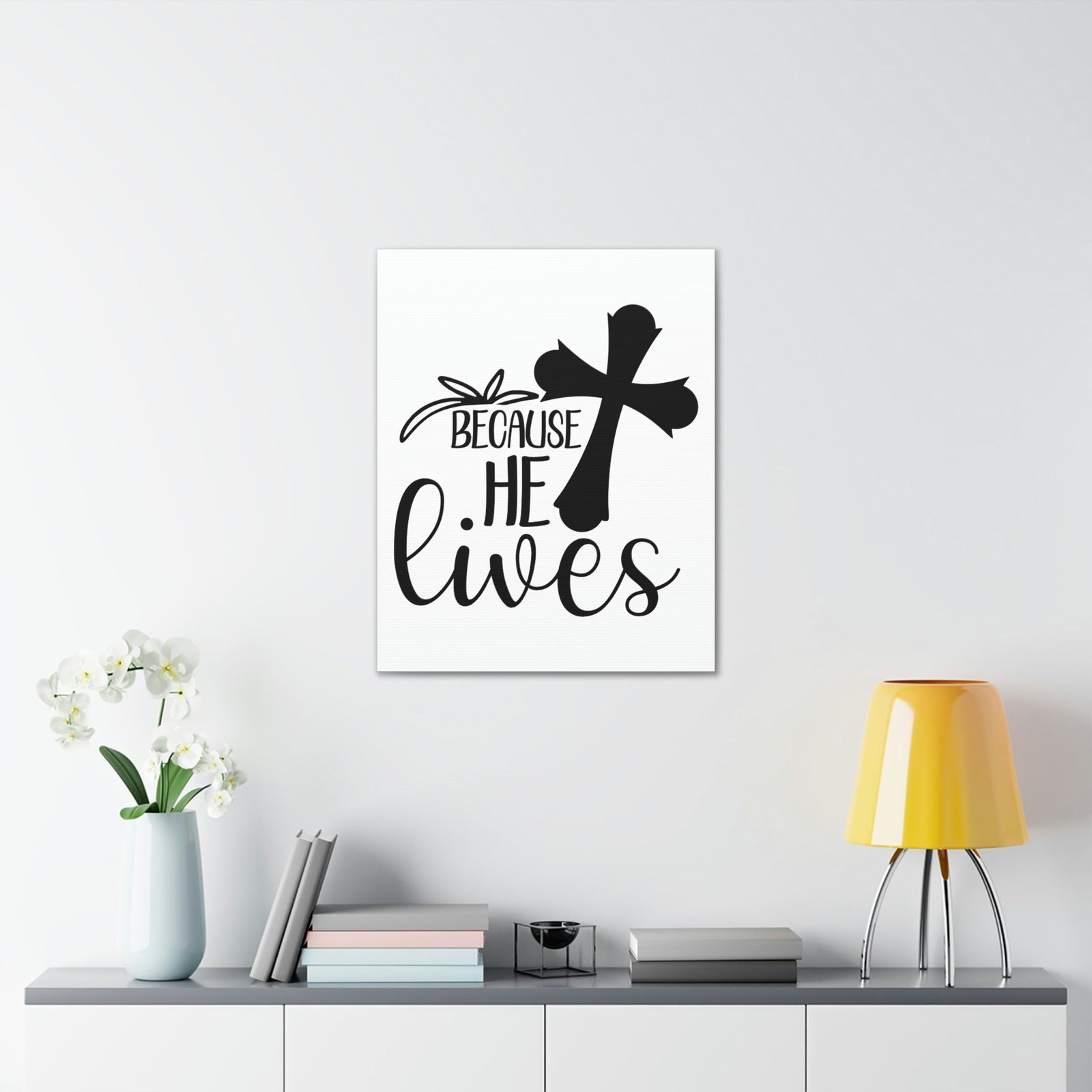 Scripture Walls He Lives John 14:19 Christian Wall Art Print Ready to Hang Unframed-Express Your Love Gifts