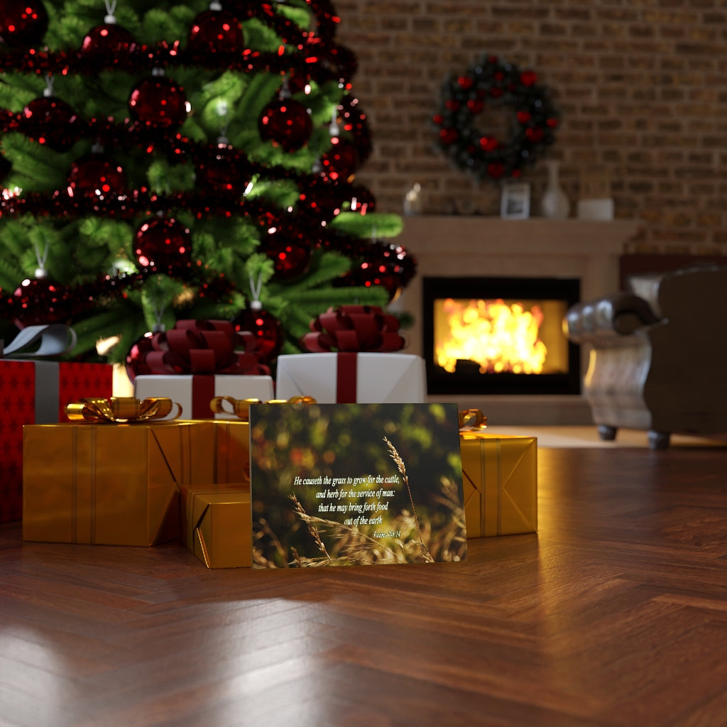 Scripture Walls He May Bring Forth Psalms 104:14 Bible Verse Canvas Christian Wall Art Ready to Hang Unframed-Express Your Love Gifts