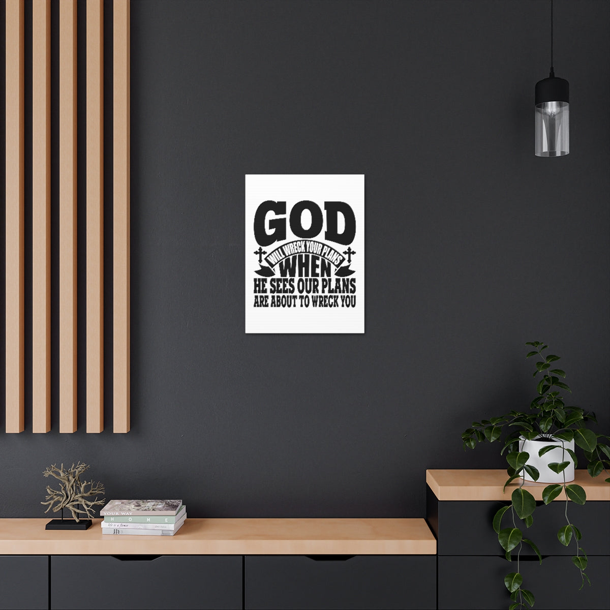 Scripture Walls He Sees Our Plans Jeremiah 29:11 White Christian Wall Art Bible Verse Print Ready to Hang Unframed-Express Your Love Gifts