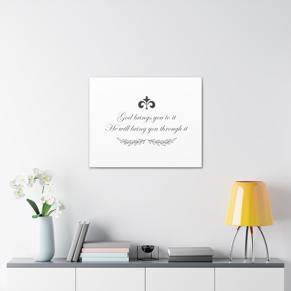 Scripture Walls He Will Bring You Through It 2 Corinthians 4:8-12 Christian Wall Art Print Ready to Hang Unframed-Express Your Love Gifts
