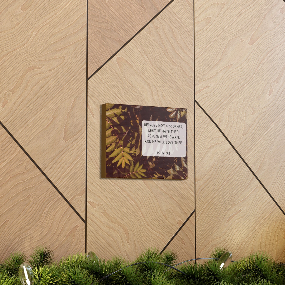 Scripture Walls He Will Love Proverbs 9:8 Bible Verse Canvas Christian Wall Art Bible Verse Print Ready To Hang Unframed-Express Your Love Gifts