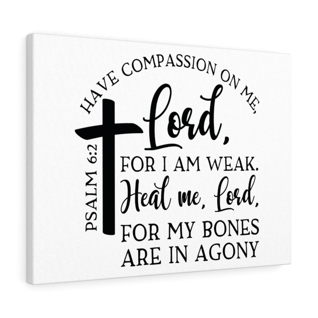 Scripture Walls Heal Me Lord Psalm 6:2 Bible Verse Canvas Christian Wall Art Ready to Hang Unframed-Express Your Love Gifts