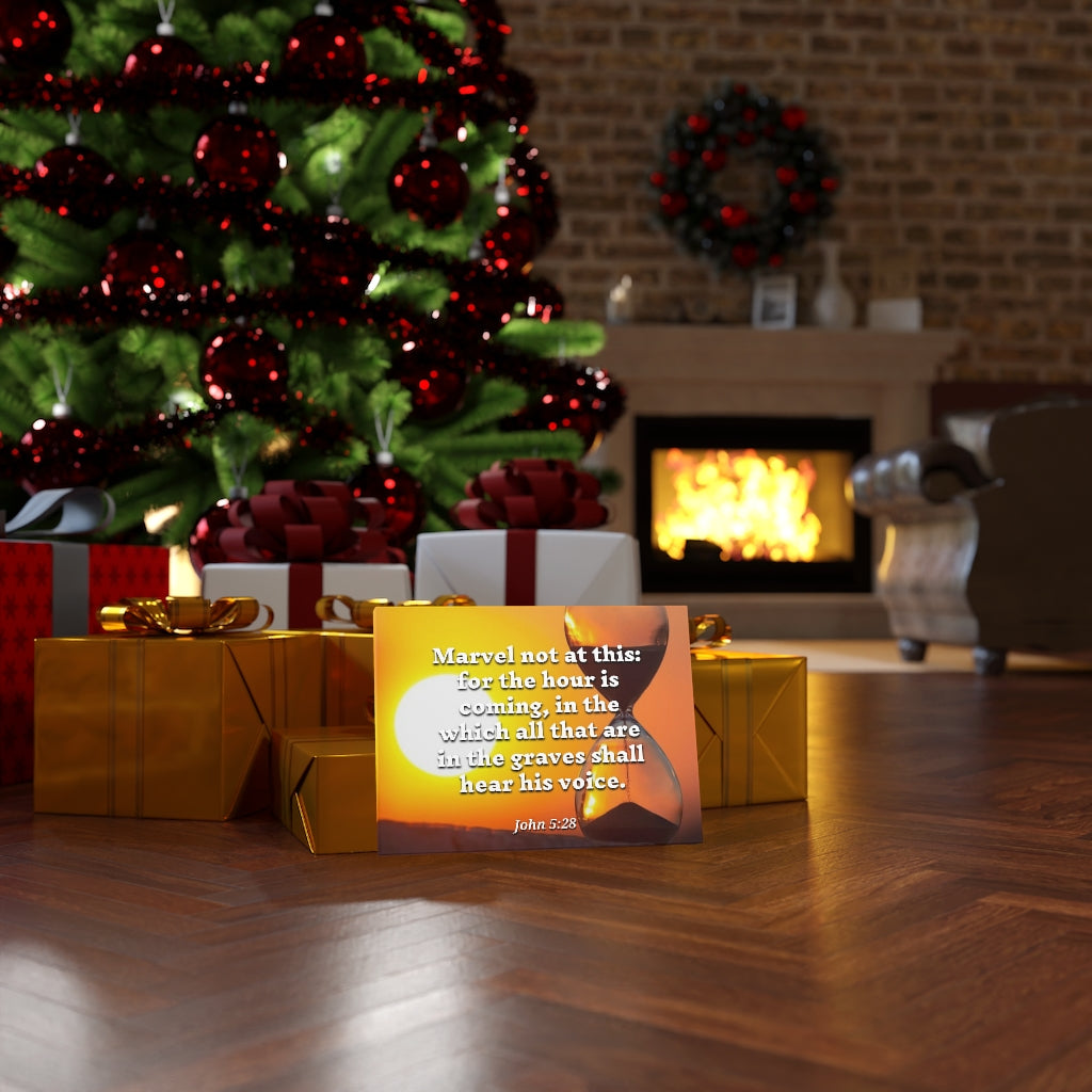 Scripture Walls Hear His Voice John 5:28 Bible Verse Canvas Christian Wall Art Ready to Hang Unframed-Express Your Love Gifts