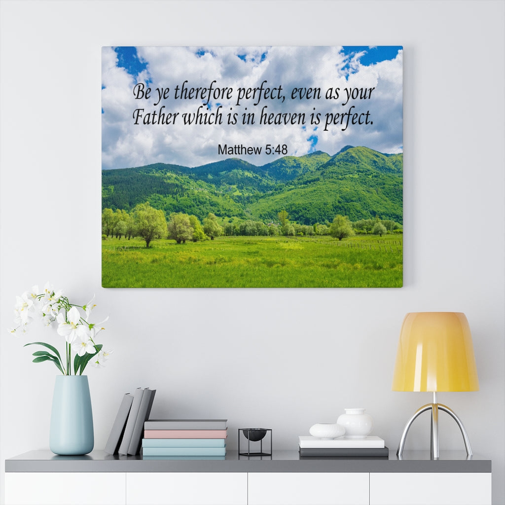 Scripture Walls Heaven is Perfect Matthew 5:48 Christian Wall Art Print Ready to Hang Unframed-Express Your Love Gifts