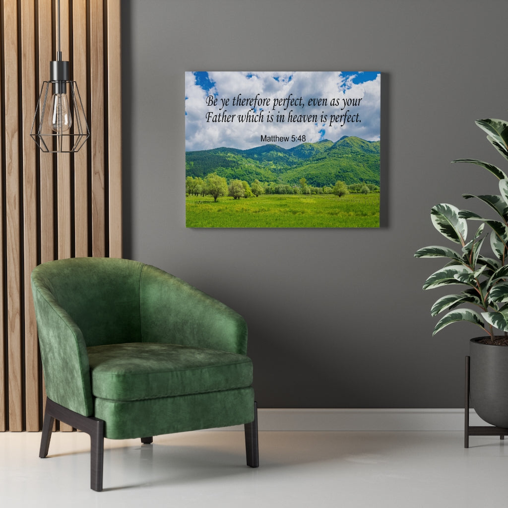 Scripture Walls Heaven is Perfect Matthew 5:48 Christian Wall Art Print Ready to Hang Unframed-Express Your Love Gifts