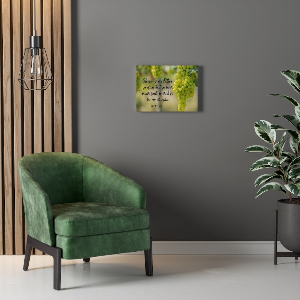 Scripture Walls Herein is My Father John 15:8 Bible Verse Canvas Christian Wall Art Ready to Hang Unframed-Express Your Love Gifts