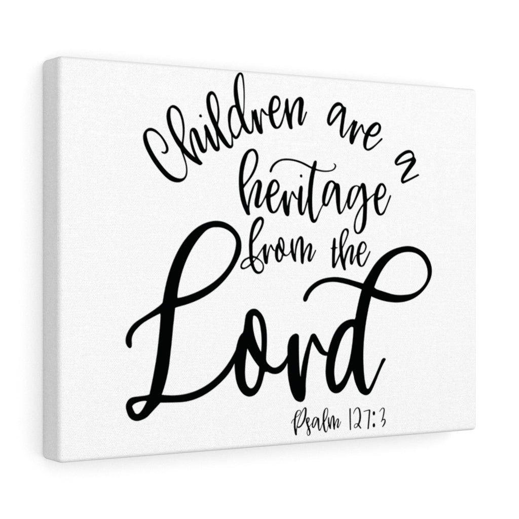 Scripture Walls Heritage From The Lord Psalm 127:3 Bible Verse Canvas Christian Wall Art Ready to Hang Unframed-Express Your Love Gifts