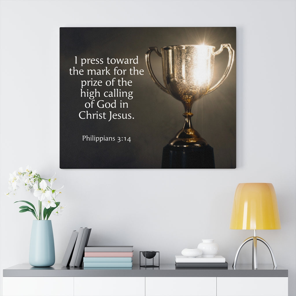 Scripture Walls High Calling Philippians 3:14 Wall Art Christian Home Decor Unframed-Express Your Love Gifts