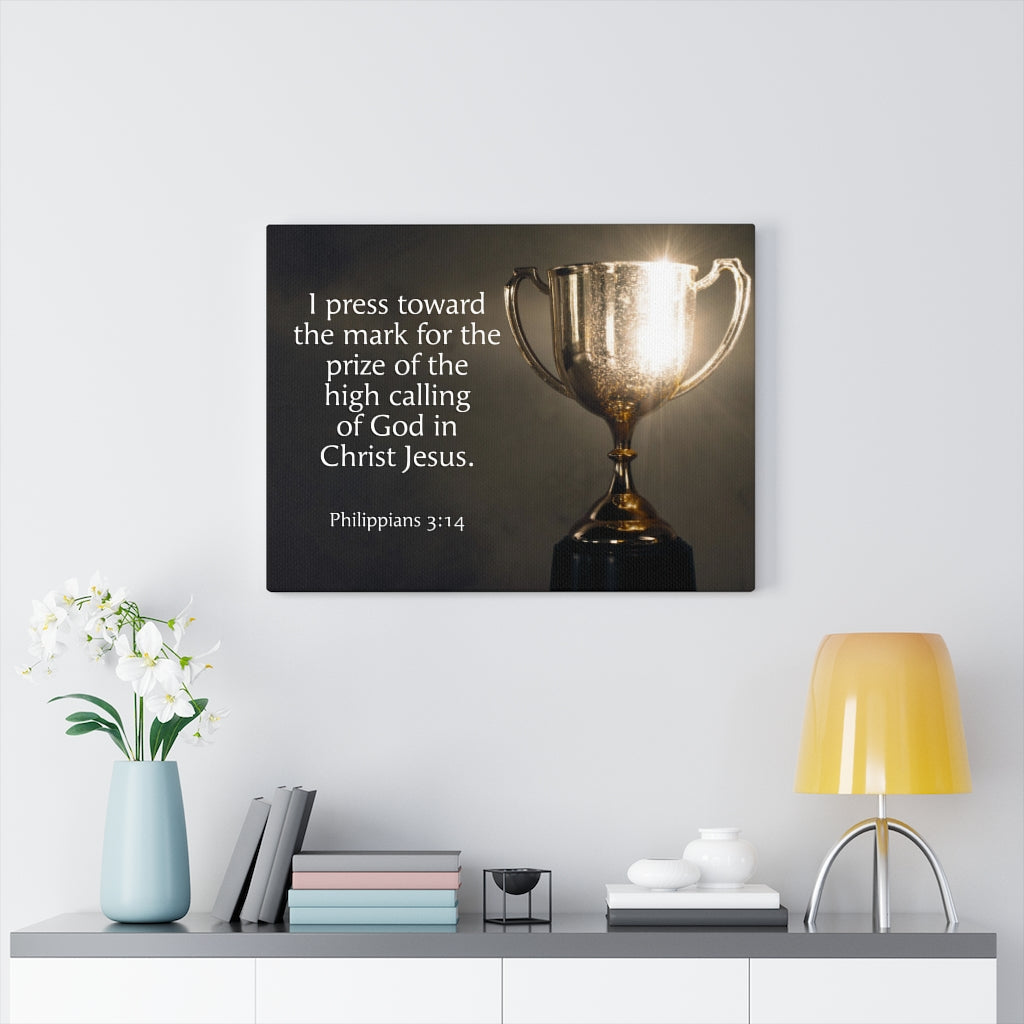 Scripture Walls High Calling Philippians 3:14 Wall Art Christian Home Decor Unframed-Express Your Love Gifts