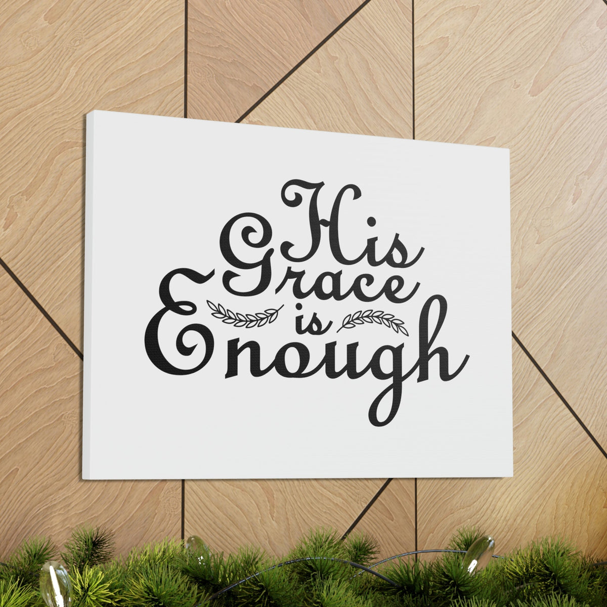 Scripture Walls His Grace Is Enough 2 Corinthians 12:9 Christian Wall Art Bible Verse Print Ready to Hang Unframed-Express Your Love Gifts