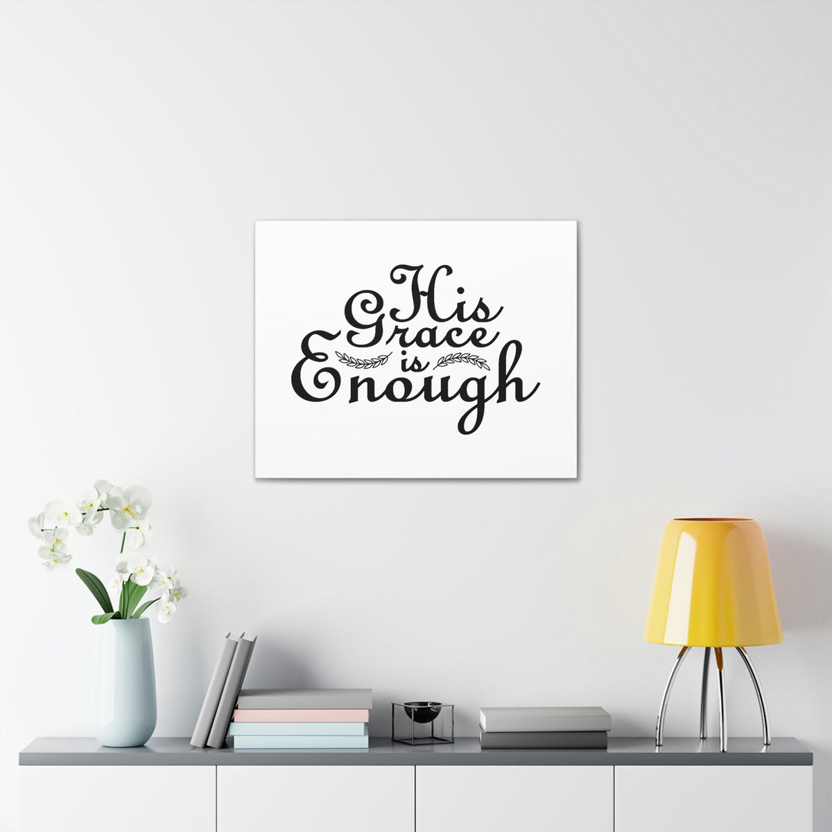 Scripture Walls His Grace Is Enough 2 Corinthians 12:9 Christian Wall Art Bible Verse Print Ready to Hang Unframed-Express Your Love Gifts