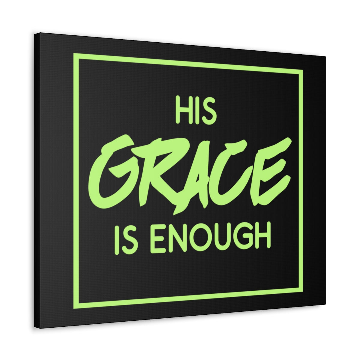 Scripture Walls His Grace Is Enough 2 Corinthians 12:9 Christian Wall Art Print Ready to Hang Unframed-Express Your Love Gifts