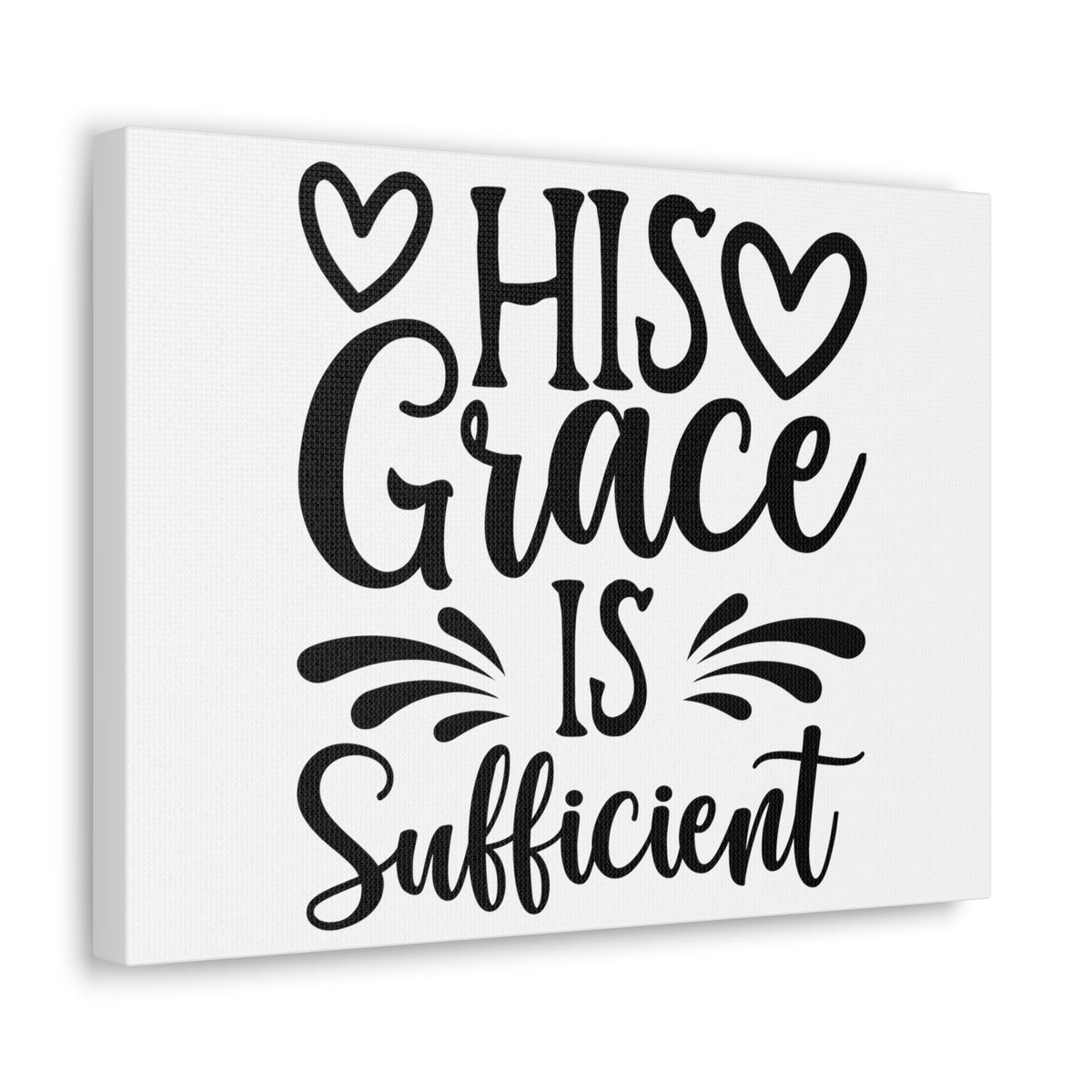 Scripture walls His Grace Is Sufficient 2 Corinthians 9:8 Hearts Christian Wall Art Print Ready to Hang Unframed-Express Your Love Gifts