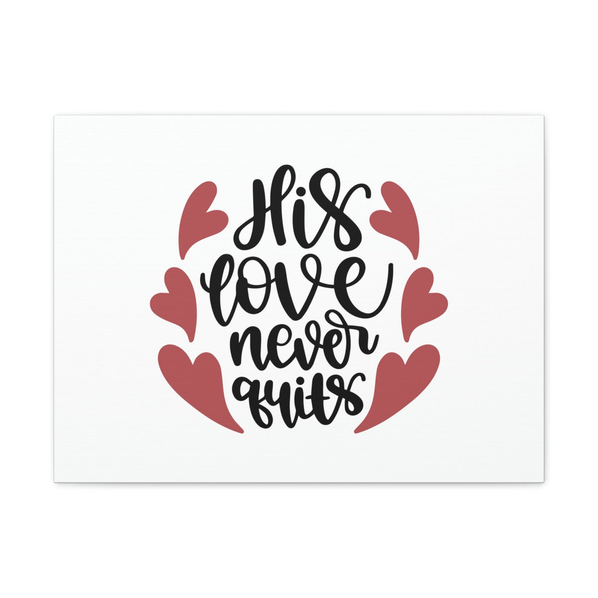 Scripture Walls His Love Never Quits Psalms 136:26 Christian Wall Art Bible Verse Print Ready to Hang Unframed-Express Your Love Gifts