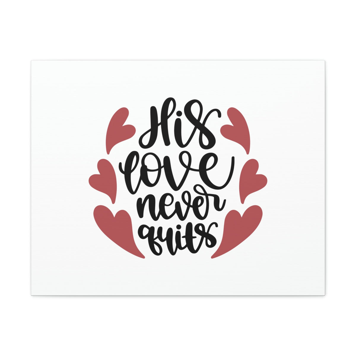 Scripture Walls His Love Never Quits Psalms 136:26 Christian Wall Art Bible Verse Print Ready to Hang Unframed-Express Your Love Gifts