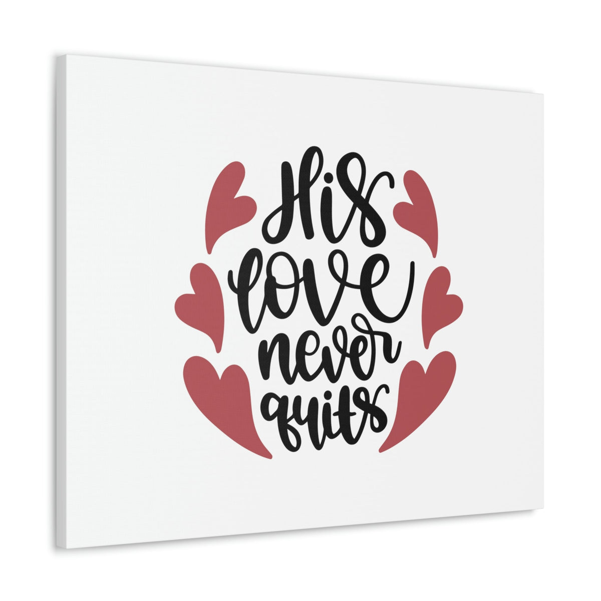Scripture Walls His Love Never Quits Psalms 136:26 Christian Wall Art Bible Verse Print Ready to Hang Unframed-Express Your Love Gifts