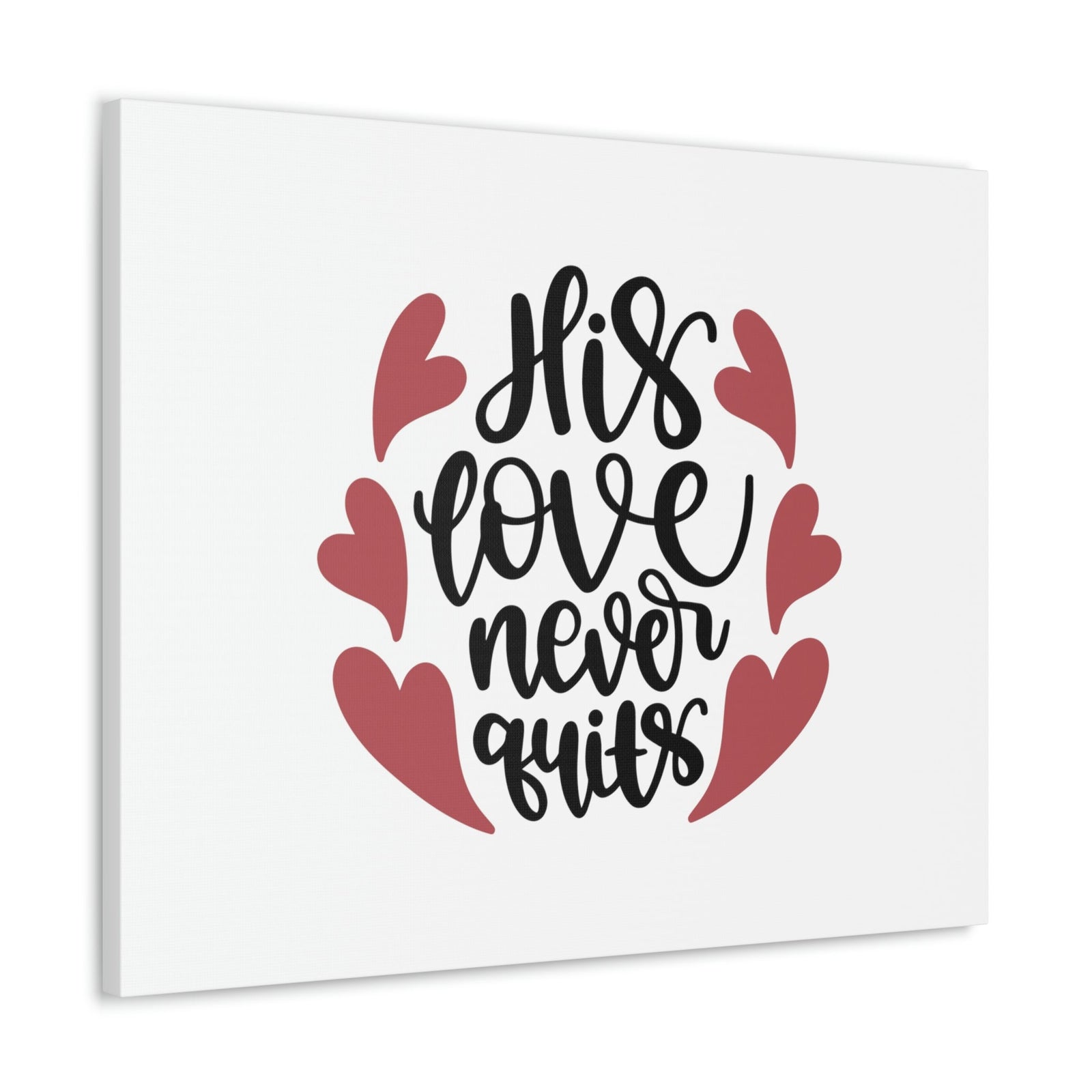 Scripture Walls His Love Never Quits Psalms 136:26 Christian Wall Art Bible Verse Print Ready to Hang Unframed-Express Your Love Gifts