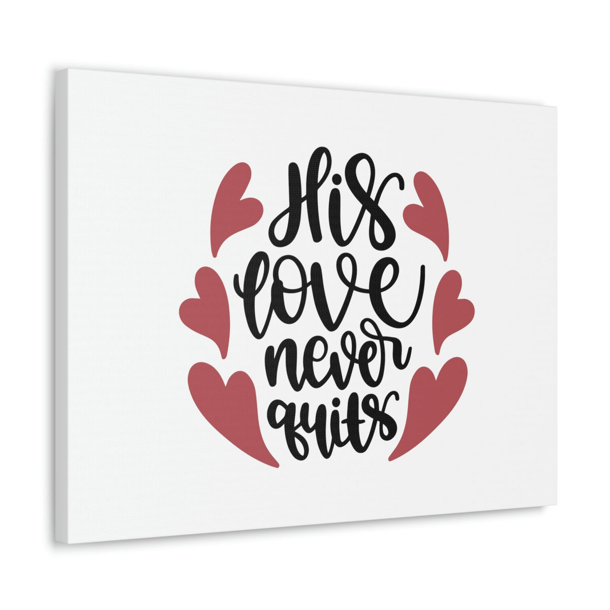 Scripture Walls His Love Never Quits Psalms 136:26 Christian Wall Art Bible Verse Print Ready to Hang Unframed-Express Your Love Gifts