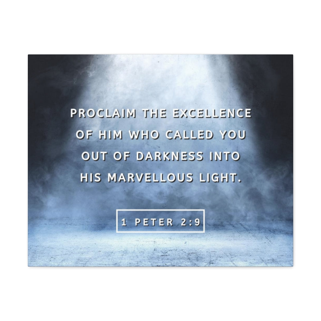 Scripture Walls His Marvellous Light 1 Peter 2:9 Bible Verse Canvas Christian Wall Art Ready to Hang Unframed-Express Your Love Gifts