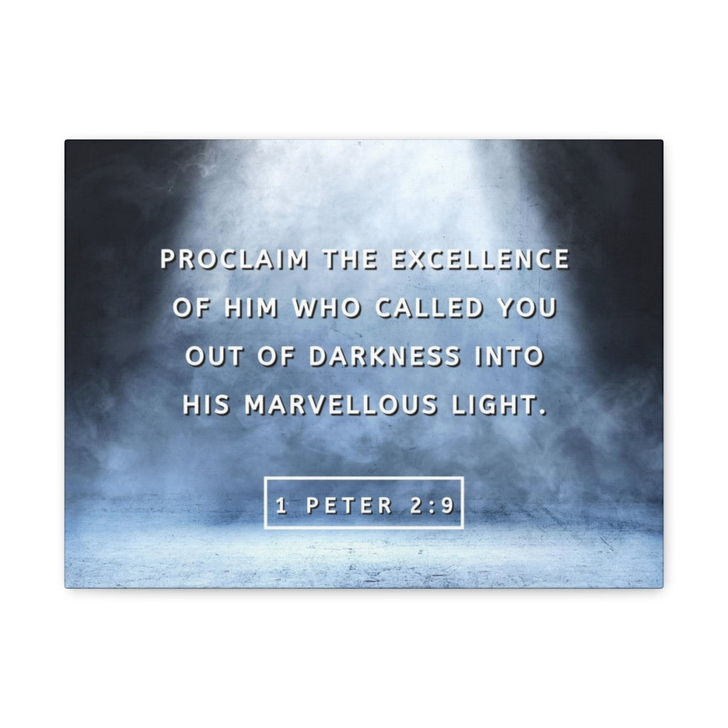 Scripture Walls His Marvellous Light 1 Peter 2:9 Bible Verse Canvas Christian Wall Art Ready to Hang Unframed-Express Your Love Gifts