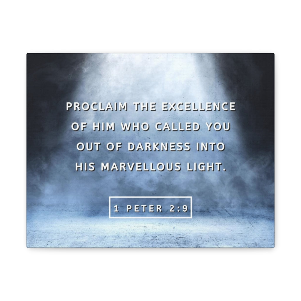 Scripture Walls His Marvellous Light 1 Peter 2:9 Bible Verse Canvas Christian Wall Art Ready to Hang Unframed-Express Your Love Gifts