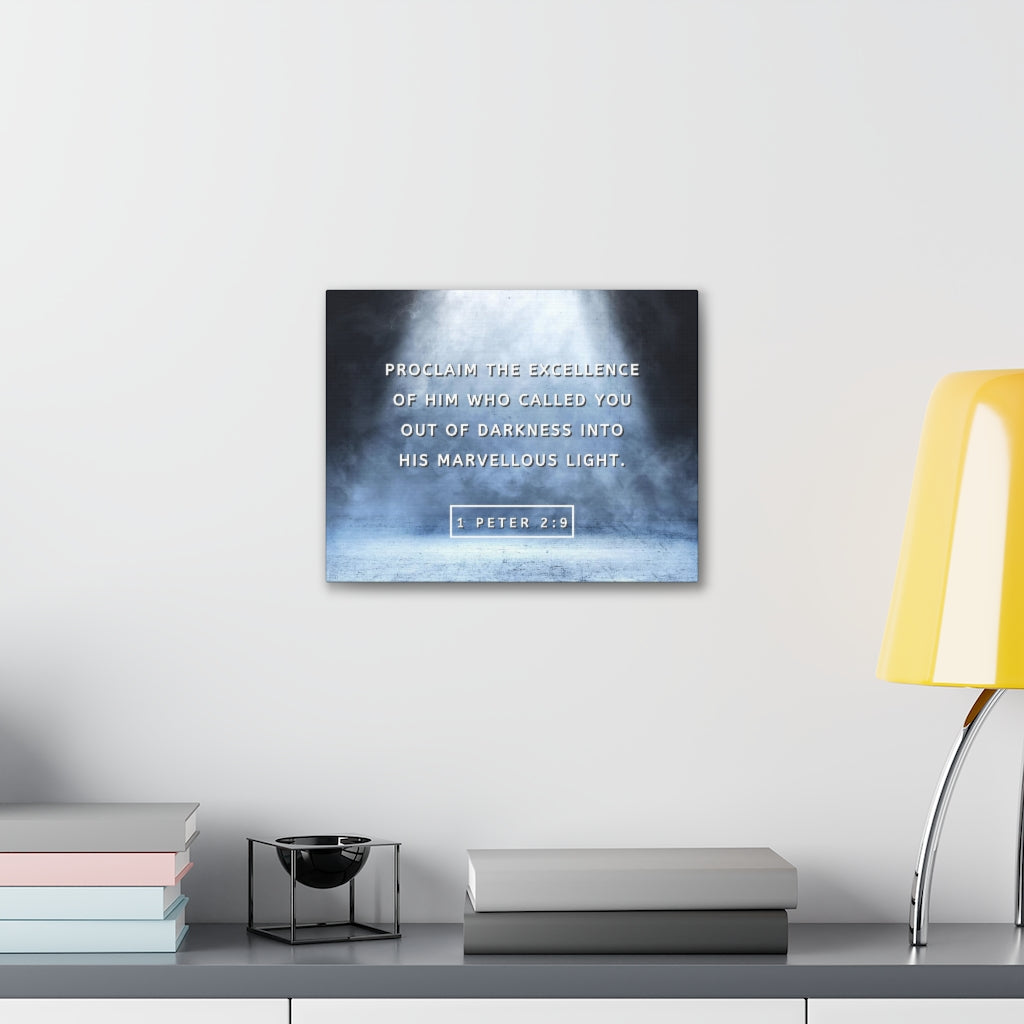 Scripture Walls His Marvellous Light 1 Peter 2:9 Bible Verse Canvas Christian Wall Art Ready to Hang Unframed-Express Your Love Gifts