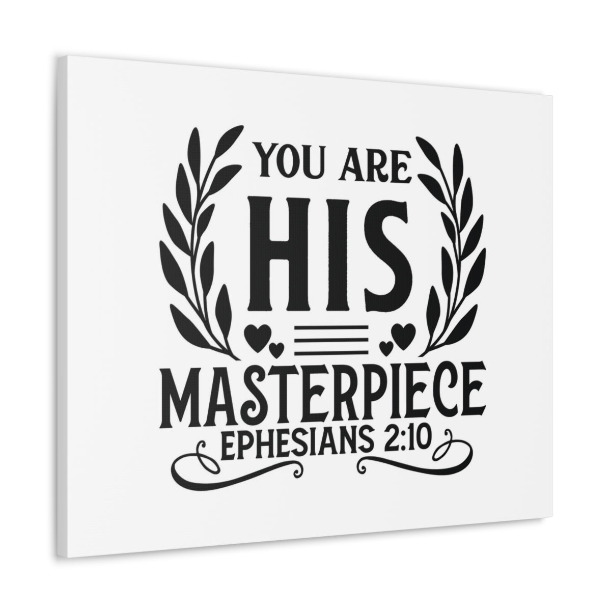 Scripture Walls His Masterpiece Ephesians 2:10 Bible Verse Canvas Christian Wall Art Ready to Hang Unframed-Express Your Love Gifts