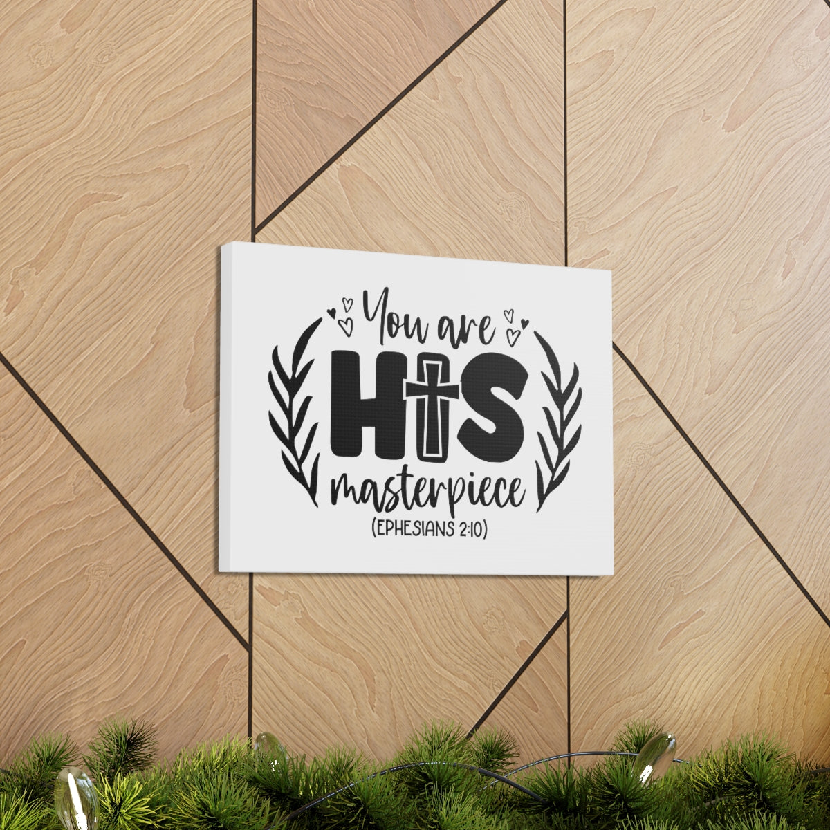 Scripture Walls His Masterpiece Ephesians 2:10 Branches Bible Verse Canvas Christian Wall Art Ready to Hang Unframed-Express Your Love Gifts