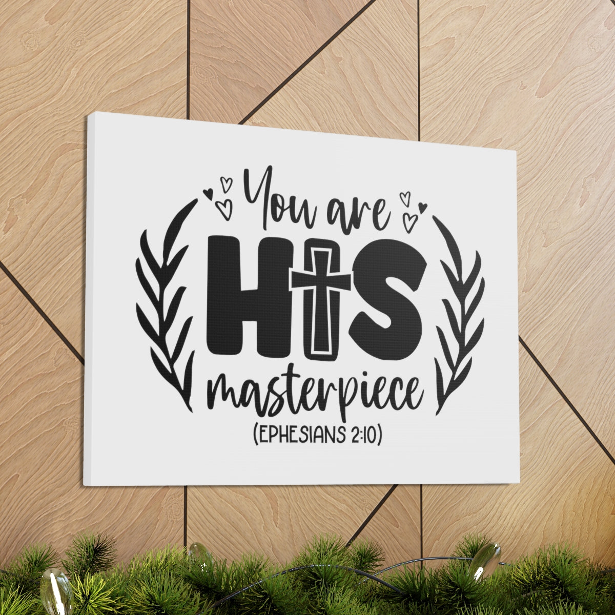 Scripture Walls His Masterpiece Ephesians 2:10 Branches Bible Verse Canvas Christian Wall Art Ready to Hang Unframed-Express Your Love Gifts