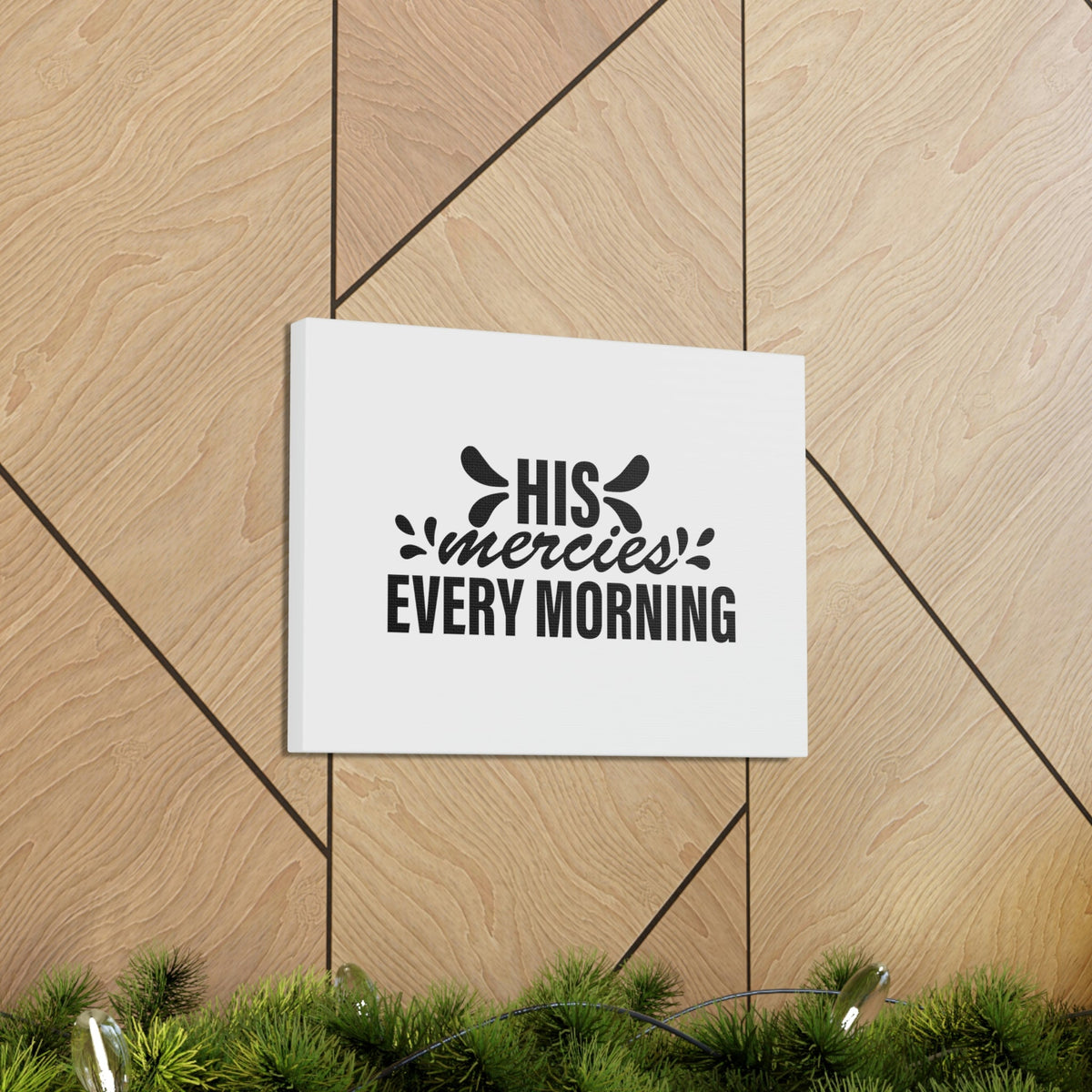 Scripture Walls His Mercies Every Morning Lamentations 3:22-23 Christian Wall Art Bible Verse Print Ready to Hang Unframed-Express Your Love Gifts