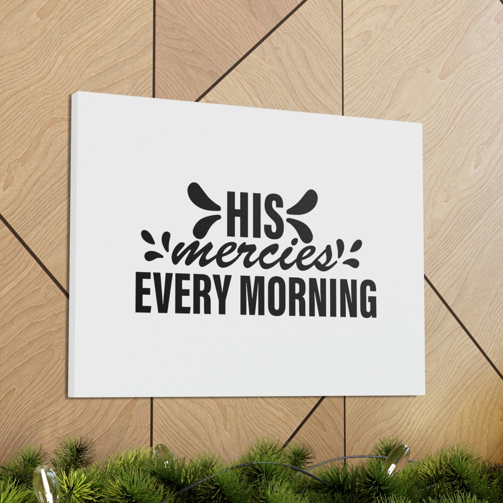 Scripture Walls His Mercies Every Morning Lamentations 3:22-23 Christian Wall Art Bible Verse Print Ready to Hang Unframed-Express Your Love Gifts