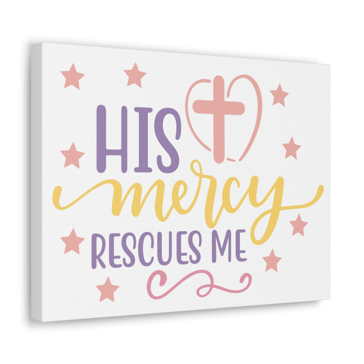 Scripture Walls His Mercy Rescues Deuteronomy 32:36 Christian Wall Art Print Ready to Hang Unframed-Express Your Love Gifts