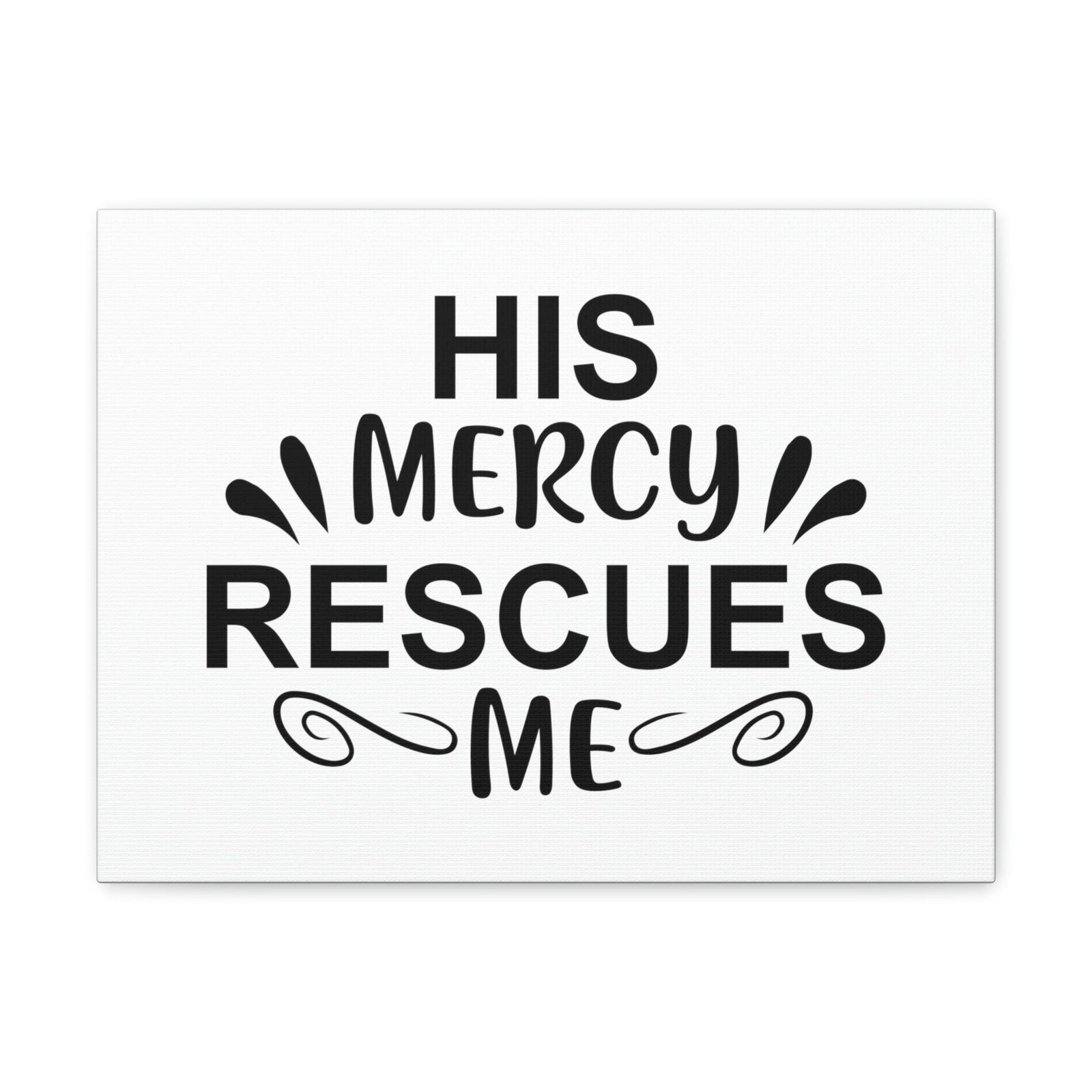 Scripture Walls His Mercy Rescues Me Psalms 140:4 Christian Wall Art Print Ready to Hang Unframed-Express Your Love Gifts