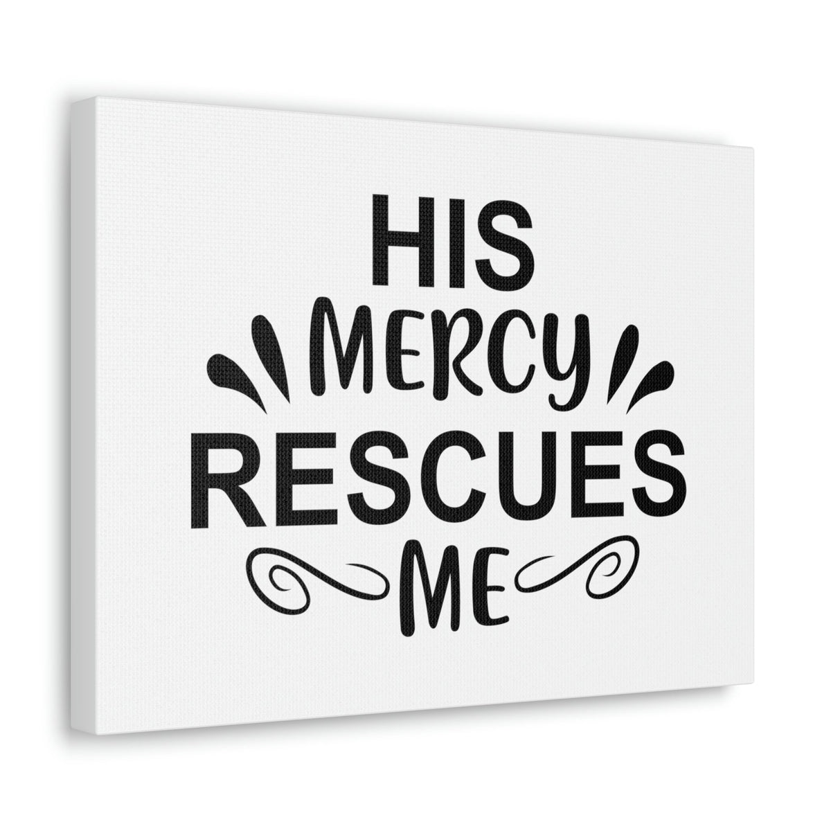 Scripture Walls His Mercy Rescues Me Psalms 140:4 Christian Wall Art Print Ready to Hang Unframed-Express Your Love Gifts