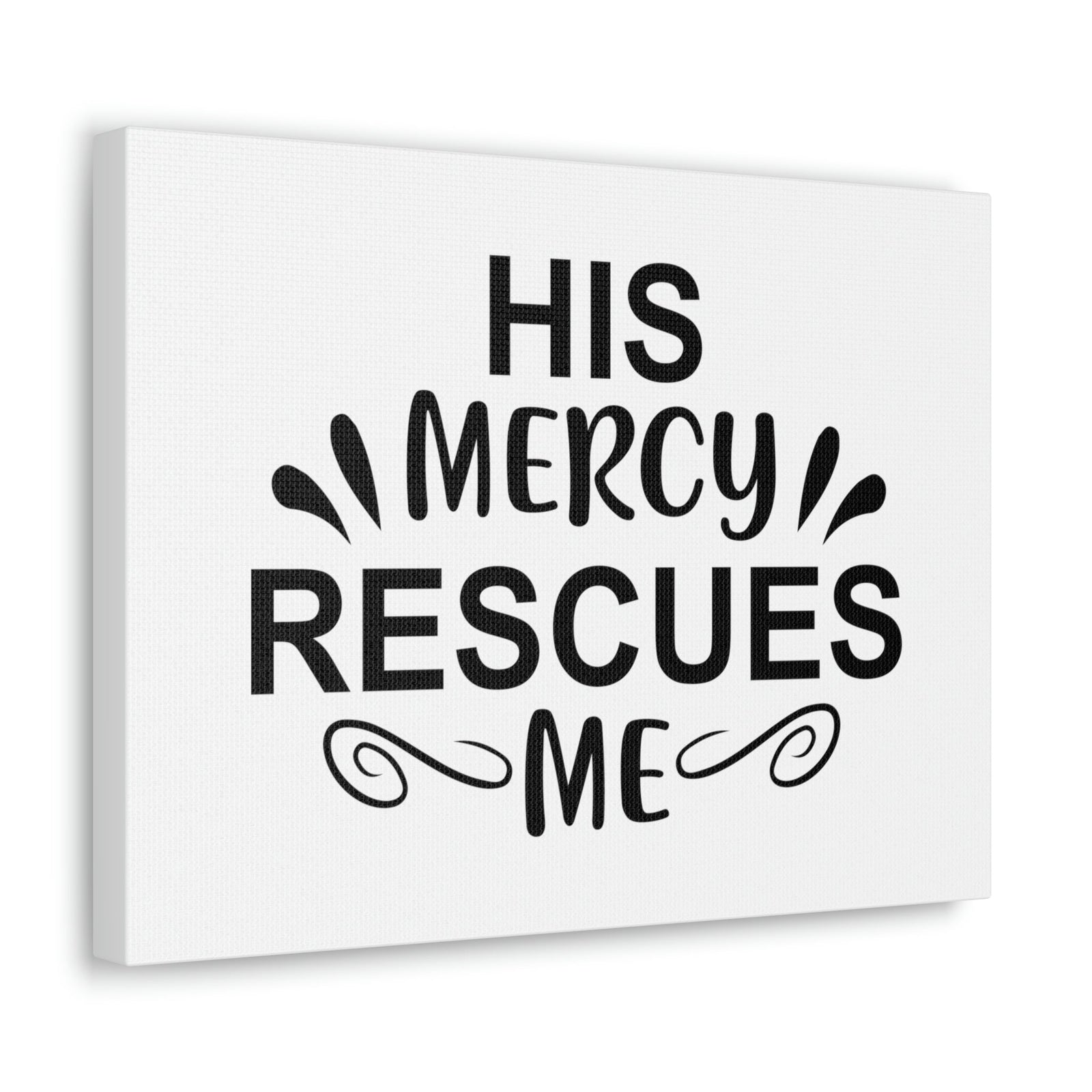 Scripture Walls His Mercy Rescues Me Psalms 140:4 Christian Wall Art Print Ready to Hang Unframed-Express Your Love Gifts