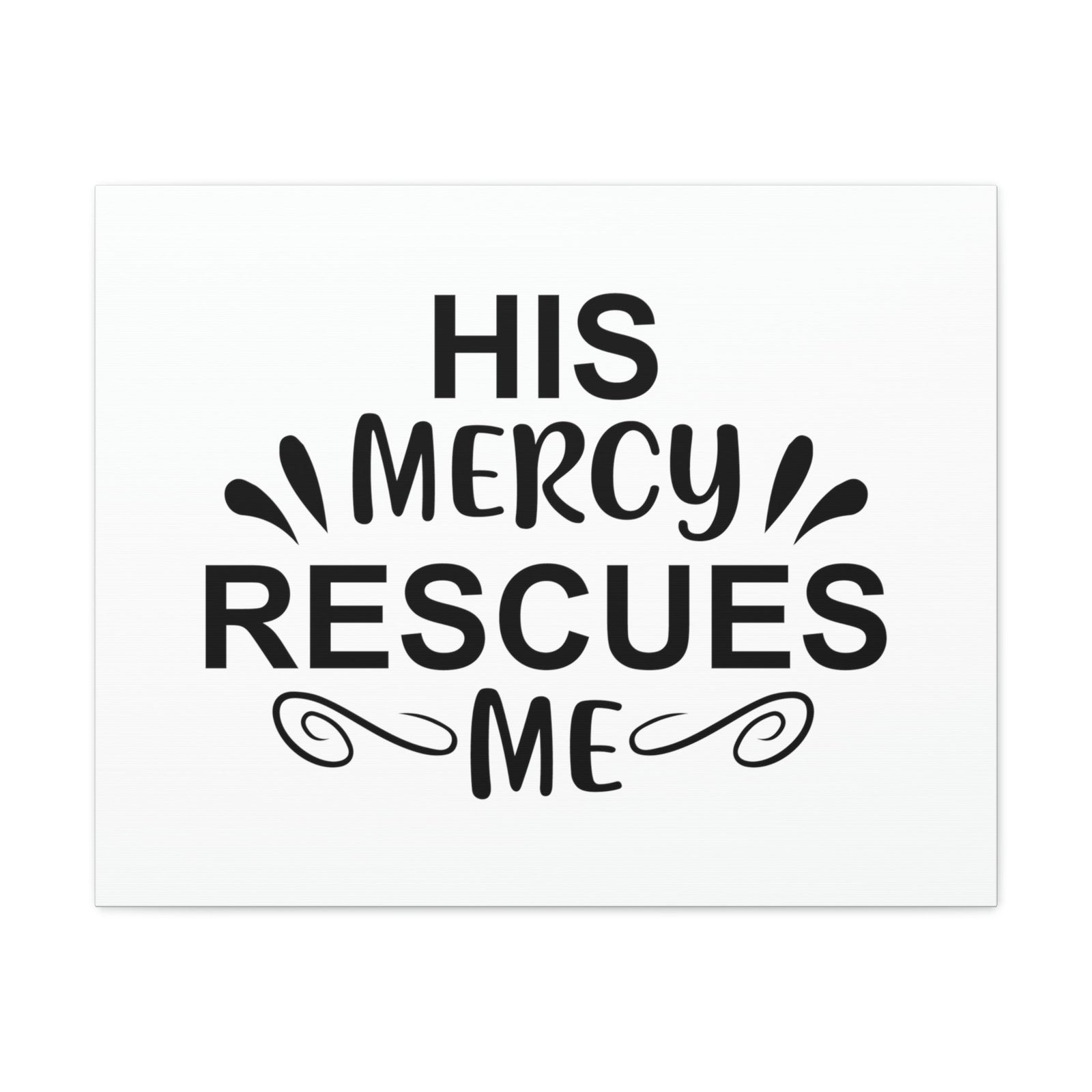 Scripture Walls His Mercy Rescues Me Psalms 140:4 Christian Wall Art Print Ready to Hang Unframed-Express Your Love Gifts