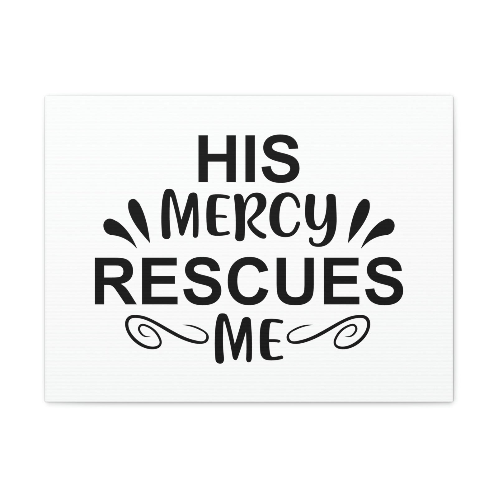 Scripture Walls His Mercy Rescues Me Psalms 140:4 Christian Wall Art Print Ready to Hang Unframed-Express Your Love Gifts
