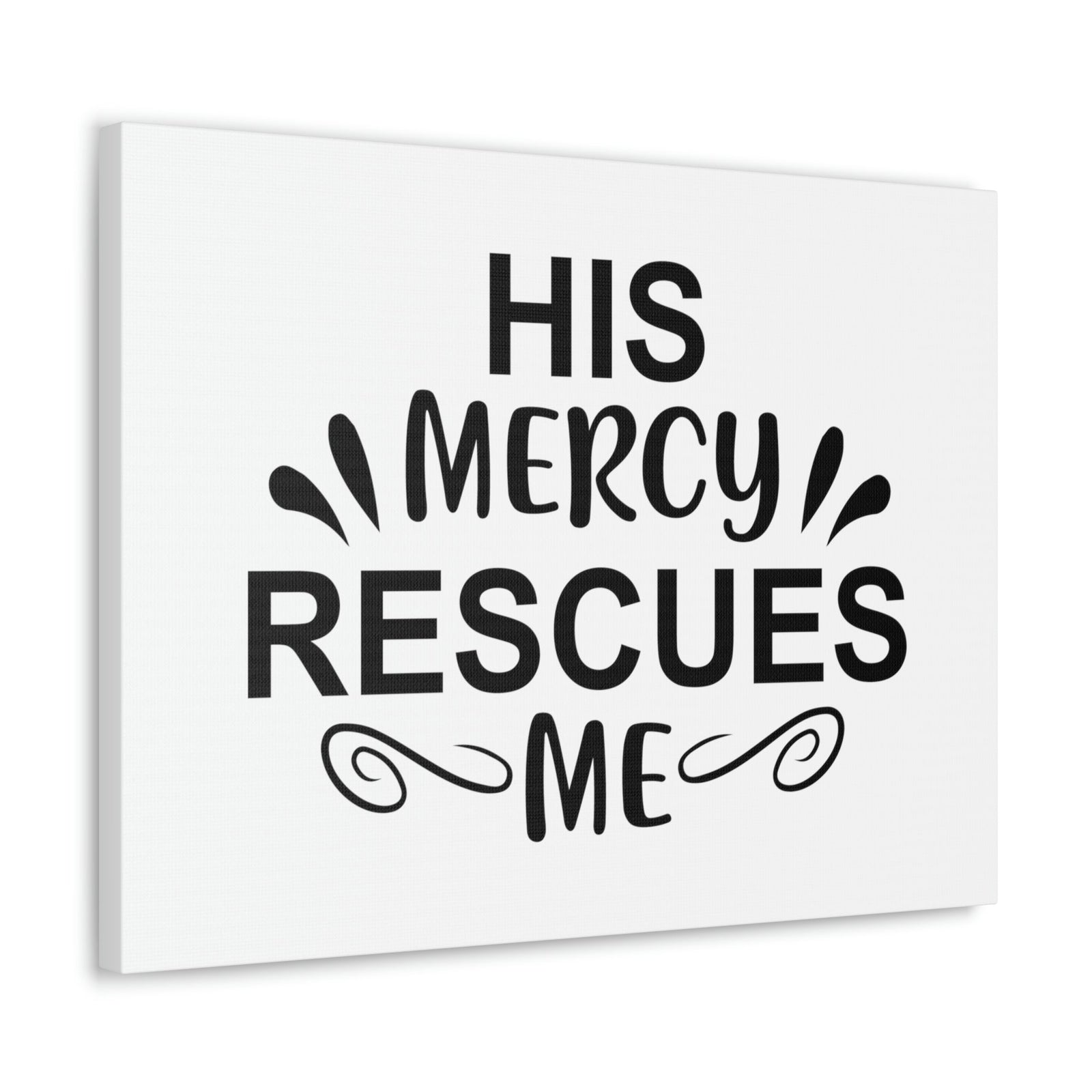 Scripture Walls His Mercy Rescues Me Psalms 140:4 Christian Wall Art Print Ready to Hang Unframed-Express Your Love Gifts