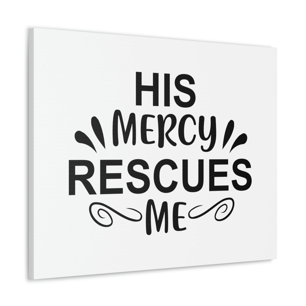 Scripture Walls His Mercy Rescues Me Psalms 140:4 Christian Wall Art Print Ready to Hang Unframed-Express Your Love Gifts