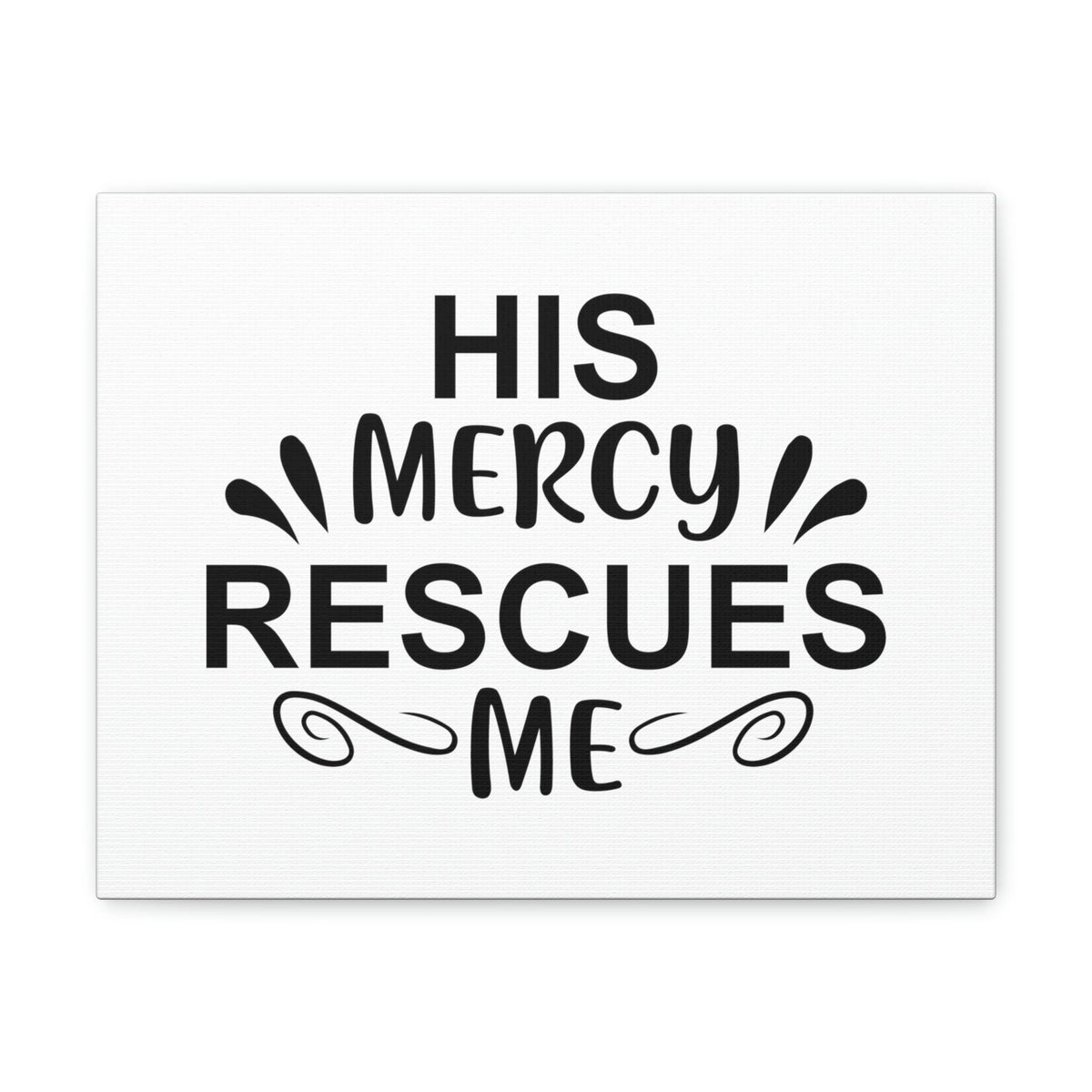 Scripture Walls His Mercy Rescues Me Psalms 140:4 Christian Wall Art Print Ready to Hang Unframed-Express Your Love Gifts