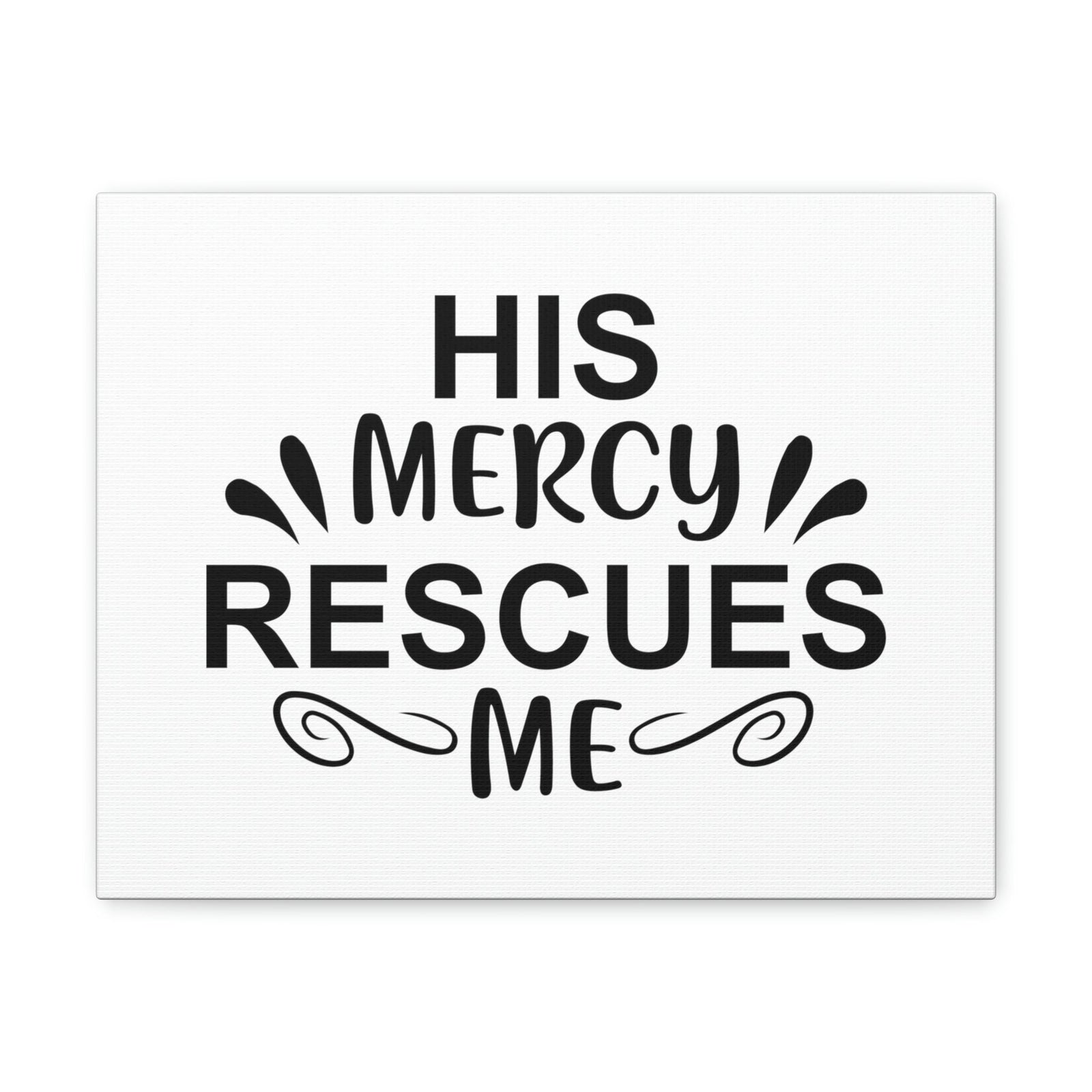 Scripture Walls His Mercy Rescues Me Psalms 140:4 Christian Wall Art Print Ready to Hang Unframed-Express Your Love Gifts