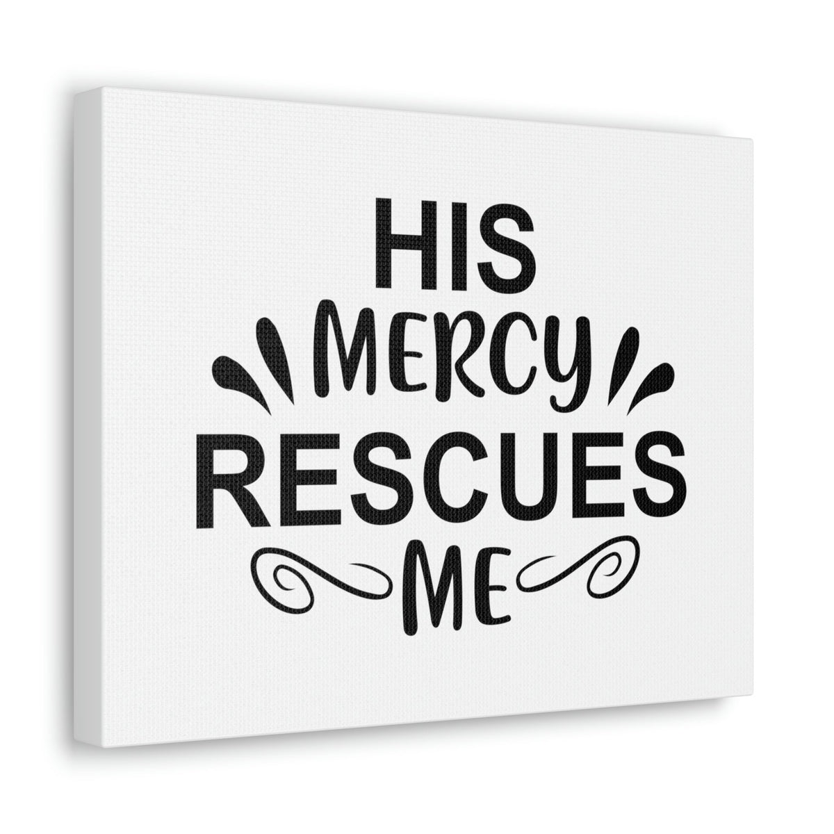 Scripture Walls His Mercy Rescues Me Psalms 140:4 Christian Wall Art Print Ready to Hang Unframed-Express Your Love Gifts