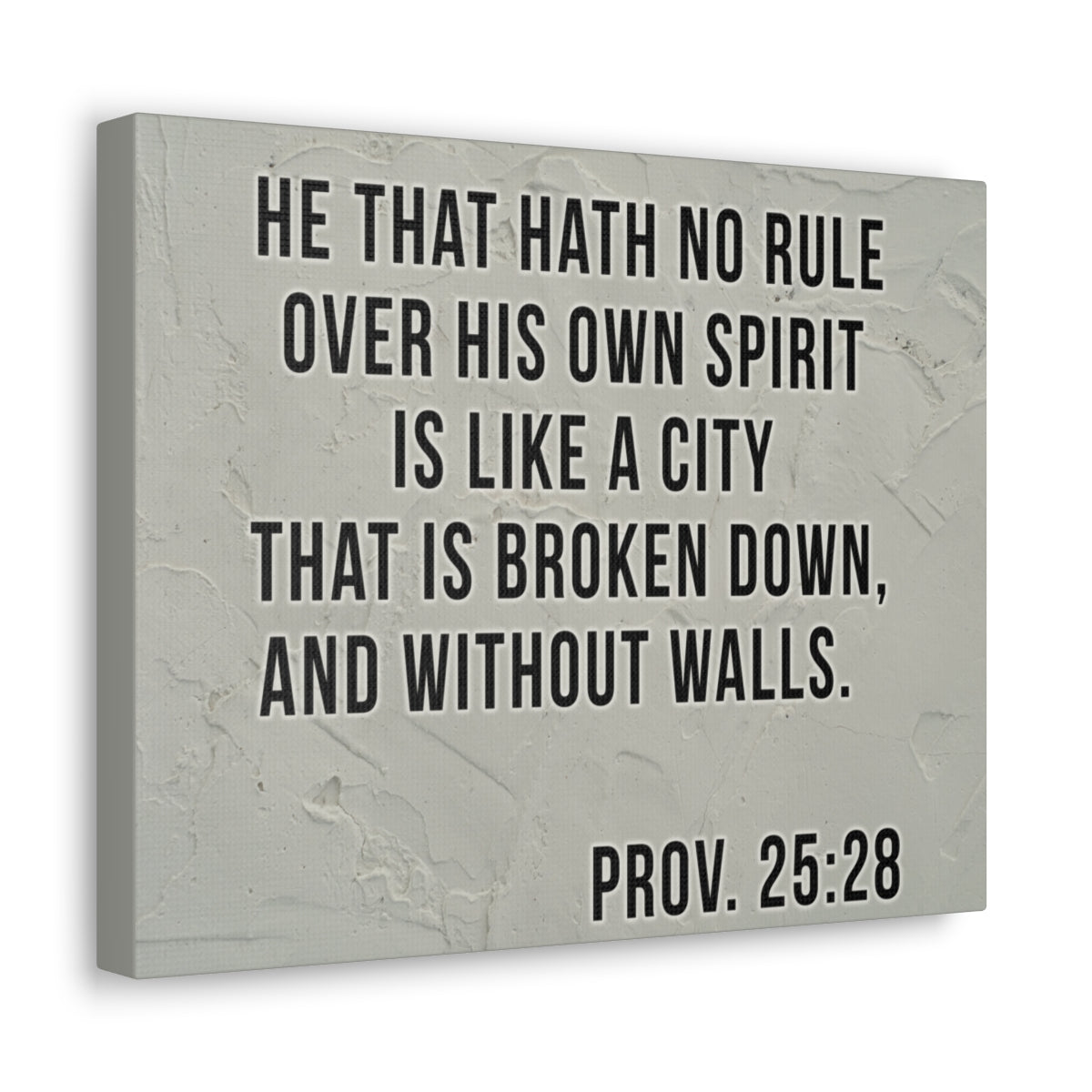 Scripture Walls His Own Spirit Proverbs 25:28 Bible Verse Canvas Christian Wall Art Bible Verse Print Ready To Hang Unframed-Express Your Love Gifts