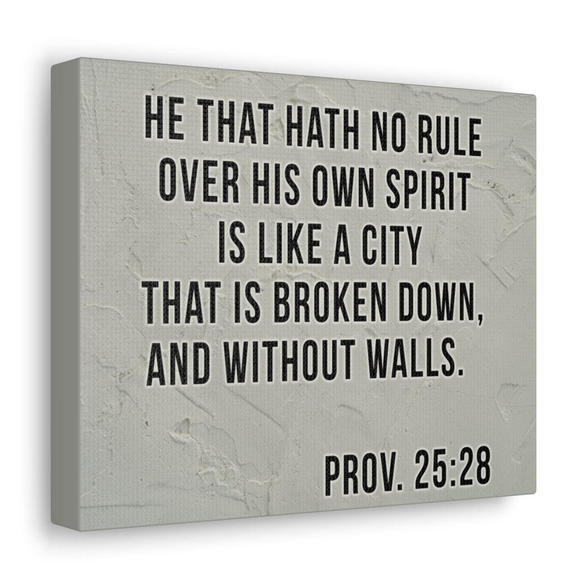 Scripture Walls His Own Spirit Proverbs 25:28 Bible Verse Canvas Christian Wall Art Bible Verse Print Ready To Hang Unframed-Express Your Love Gifts