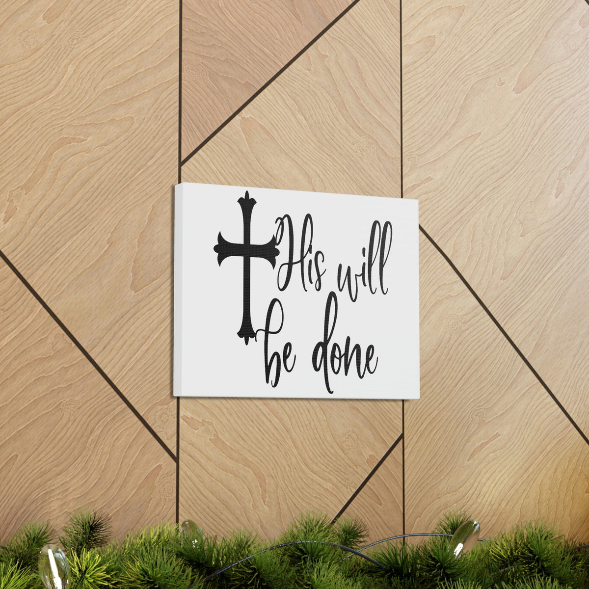 Scripture Walls His Will Be Done Matthew 6:10 Christian Wall Art Print Ready to Hang Unframed-Express Your Love Gifts